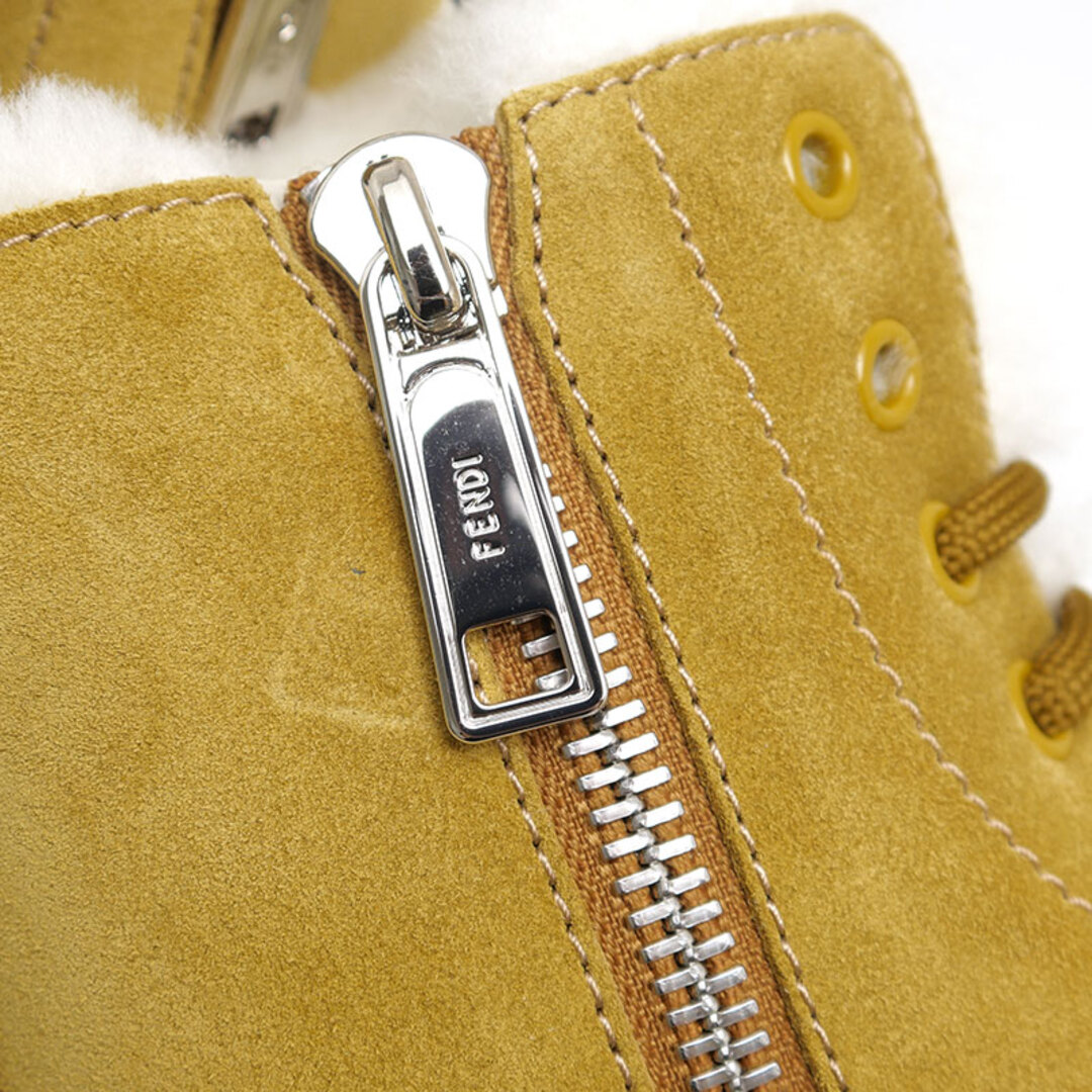 FENDI - フェンディ スエードムートンブーツ サイズ8 イエロー系
