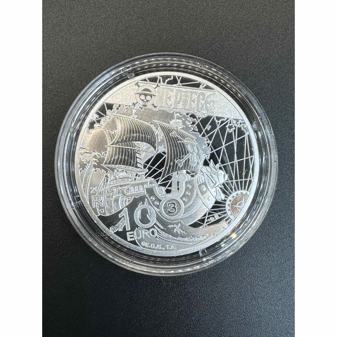 2024 フランス ワンピース 放送25周年記念 10ユーロ プルーフ 銀貨の
