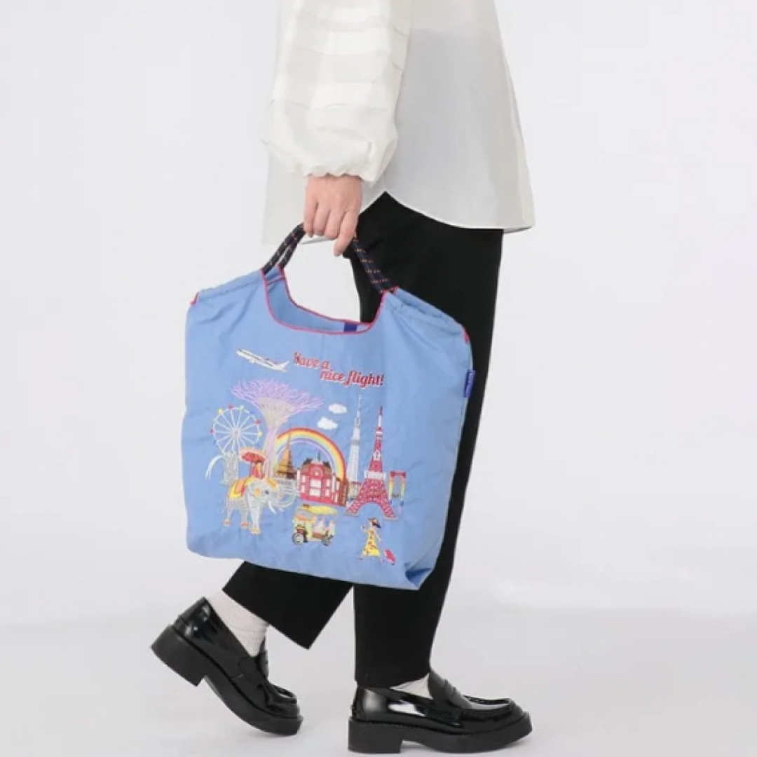 JALxボールアンドチェーン 限定 JALコラボオリジナルエコバッグ ブルー