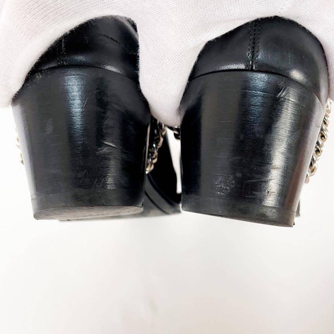 CELINE - CELINE カマルグ バイカー チェルシーブーツ 43 黒 リング