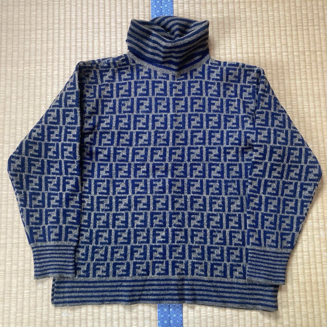 FENDI - FENDI フェンディ ズッカ柄 タートルネック ニット パンツ