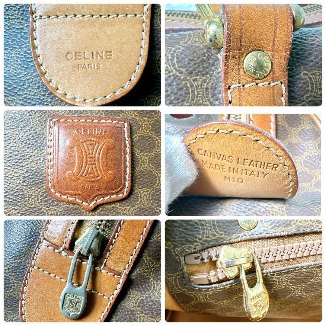 CELINE - CELINE ボストンバック ミニ 2way トリオンフ マカダム柄 大