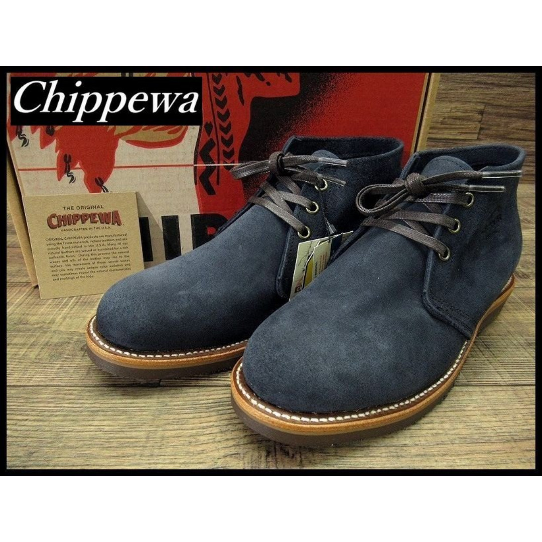 CHIPPEWA - 新品 デッド チペワ 50s復刻 スエード チャッカ ブーツ 紺