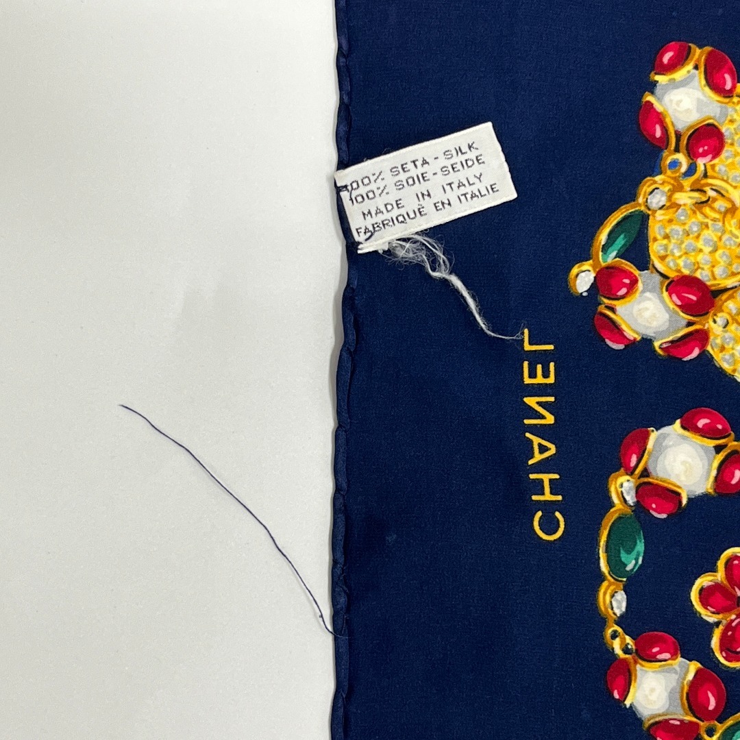 CHANEL - 【中古】CHANEL シャネル ココマーク スカーフ シルク マルチ