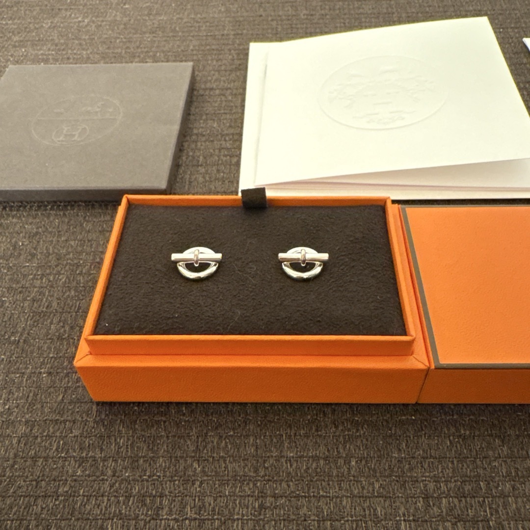 HERMES - エルメス ミニシェーヌダンクル ピアス シルバーアクセサリー