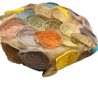 CA4LA - 美品☆カシラ☆CA4LA☆リボン付きストローハット☆麦わら帽子