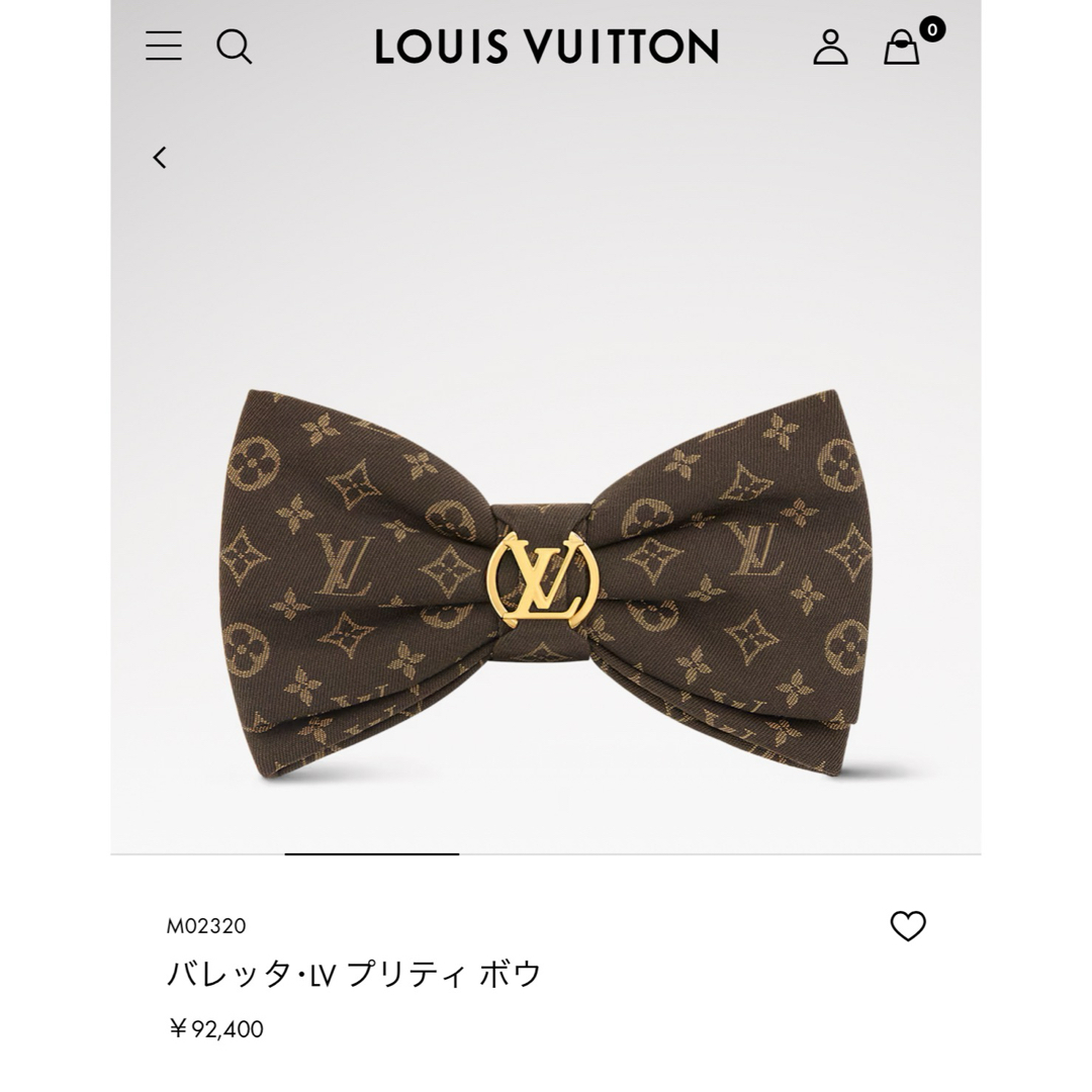 LOUIS VUITTON - ルイ ヴィトン バレッタ LV プリティ ボウ リボン