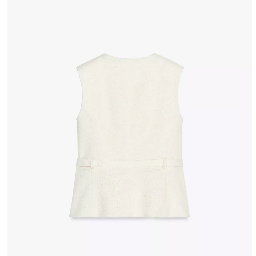 ZARA - ZARA ベルトテクスチャーベスト 新品の通販 by ふわ's shop