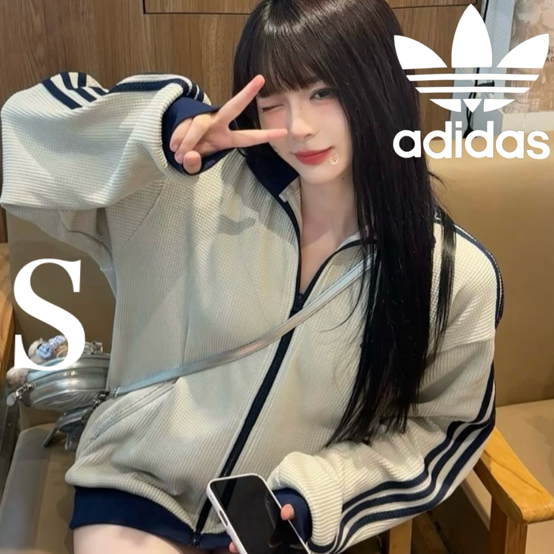 adidas Originals - 新品S⭐️adidas ニット トラックトップ ワッフル