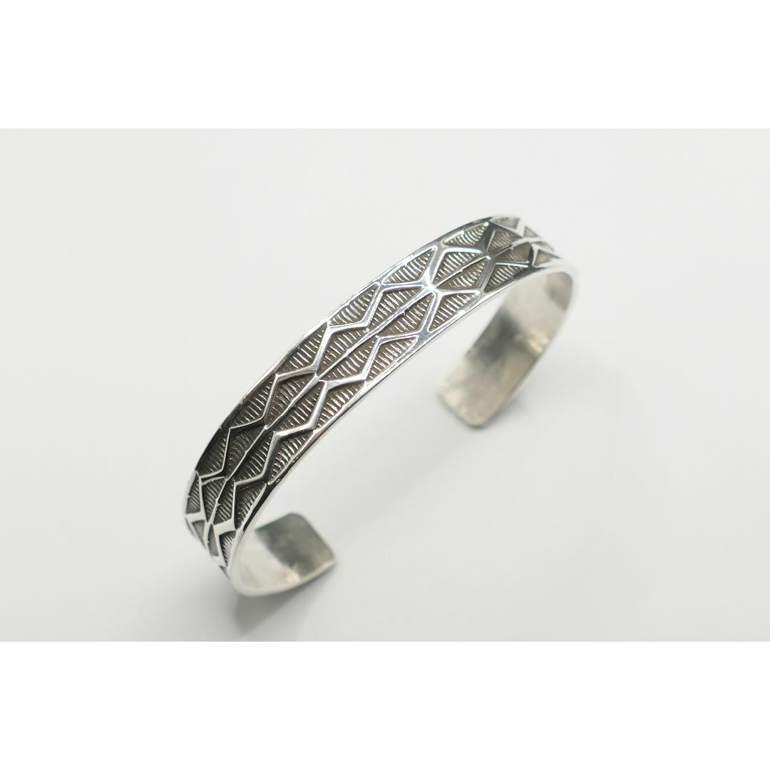 INDIAN JEWELRY - 美品 ナバホ ヘンリーマリアーノ シルバー バングル