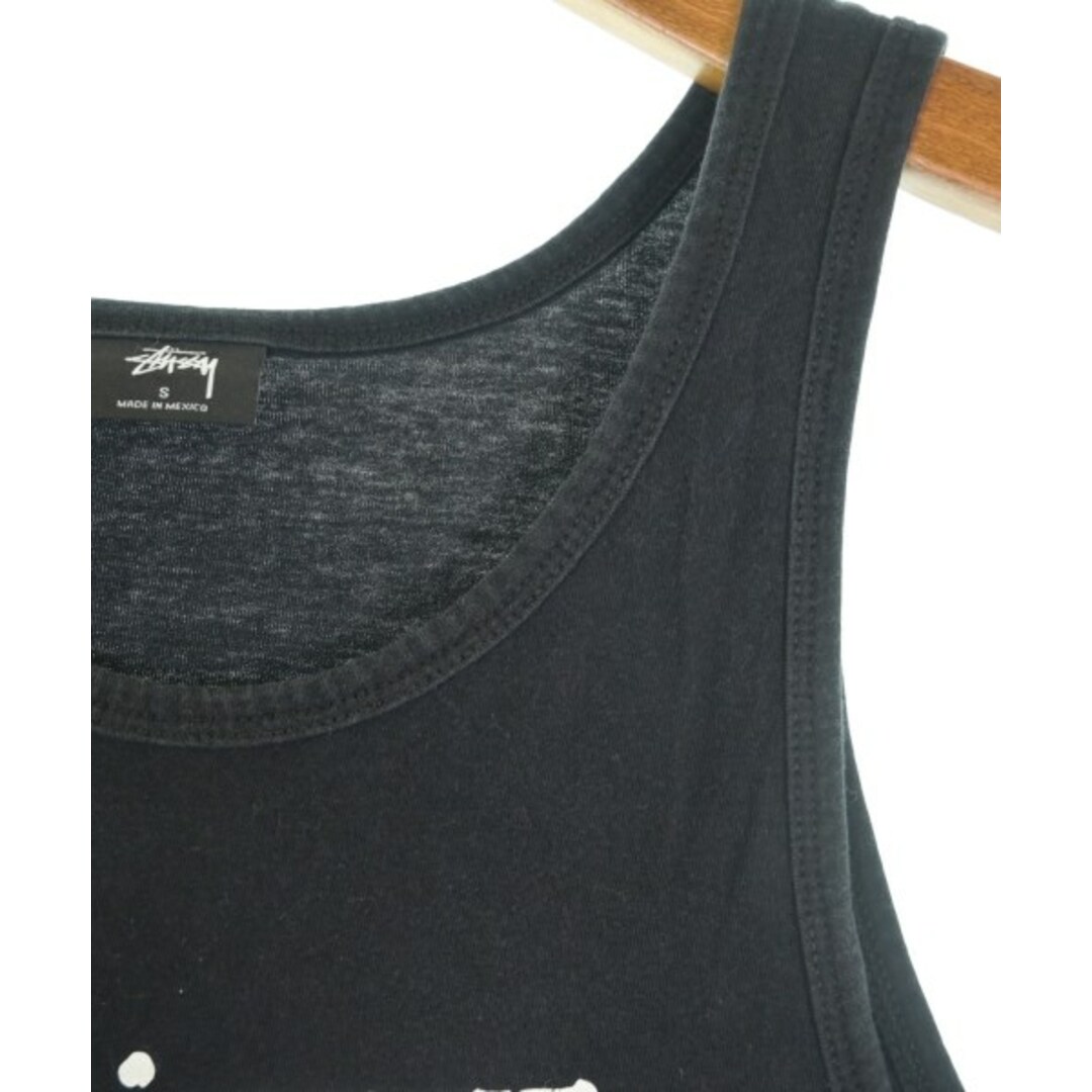 STUSSY - STUSSY ステューシー タンクトップ S 黒 【古着】【中古