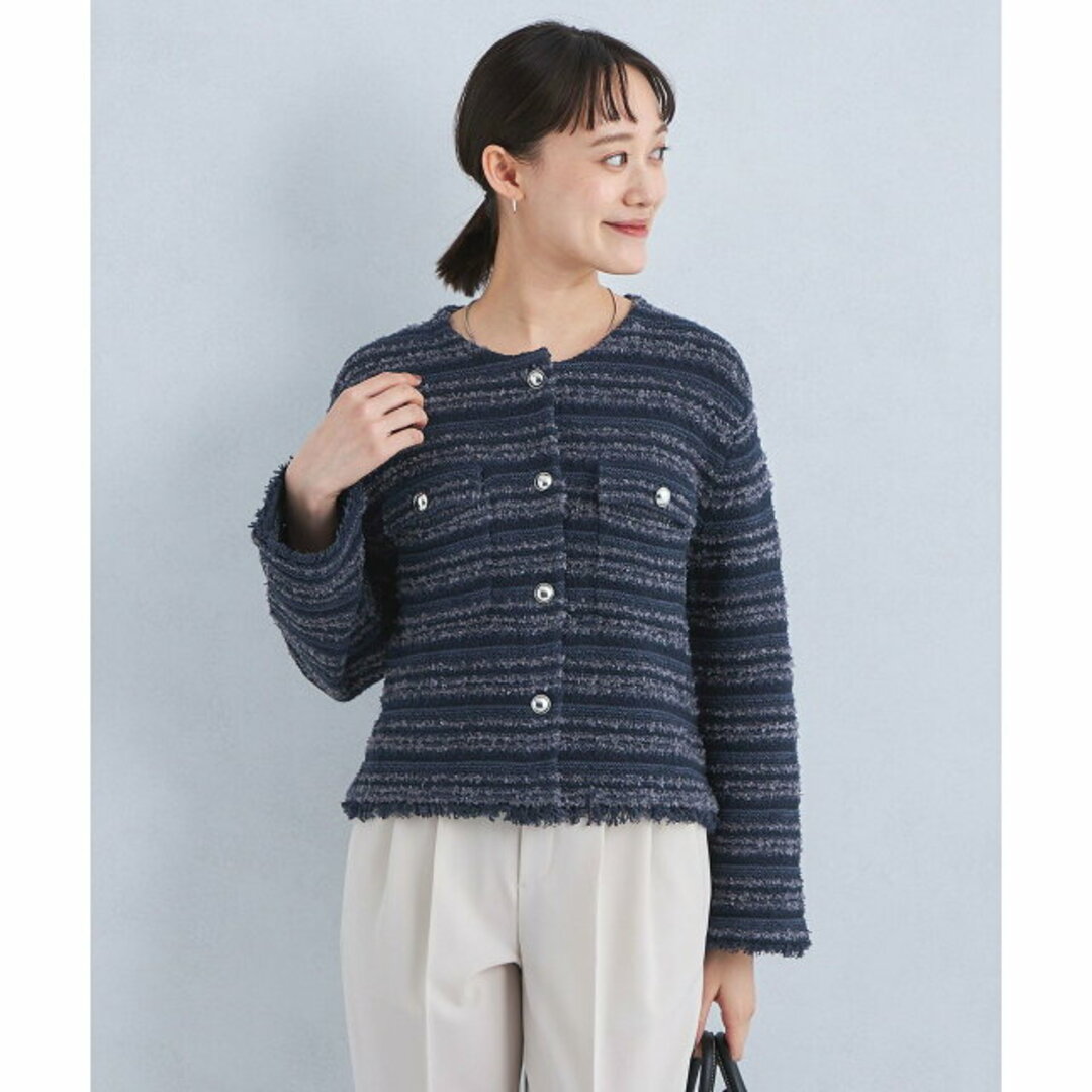 UNITED ARROWS green label relaxing - 【NAVY】ミックスツイード