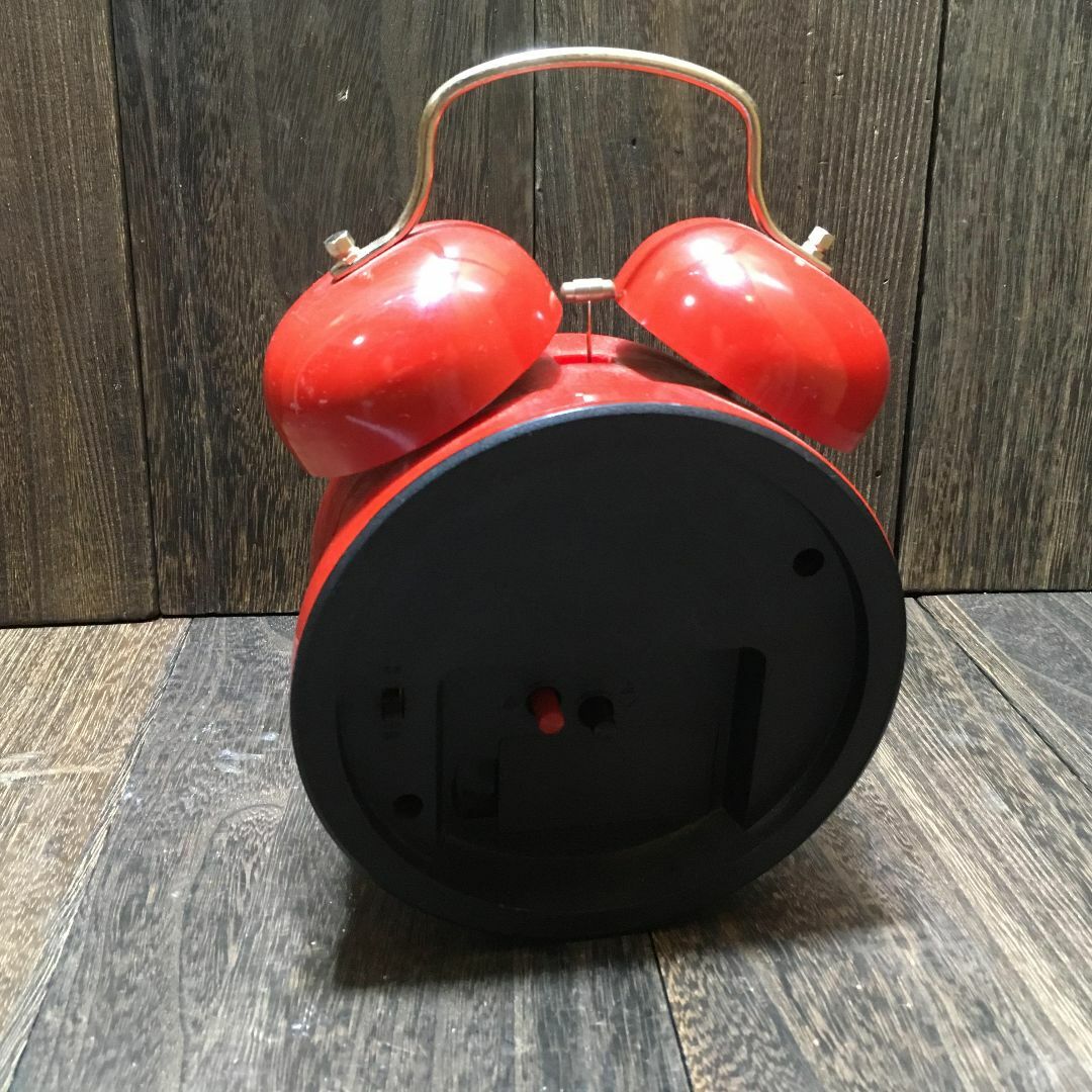 目覚まし時計 昭和レトロ ベル アラーム maruman マルマン 赤の通販 by