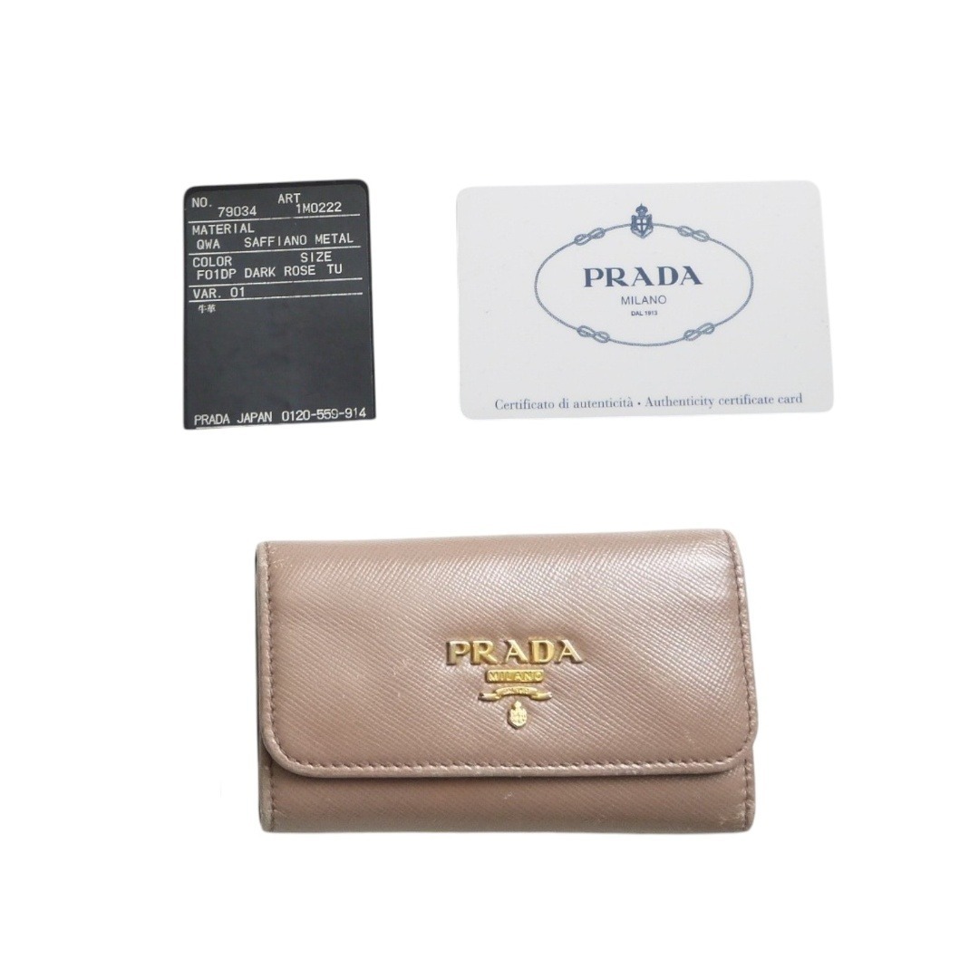 PRADA - ✈訳あり PRADA プラダ サフィアーノ レザー 6連キーケース