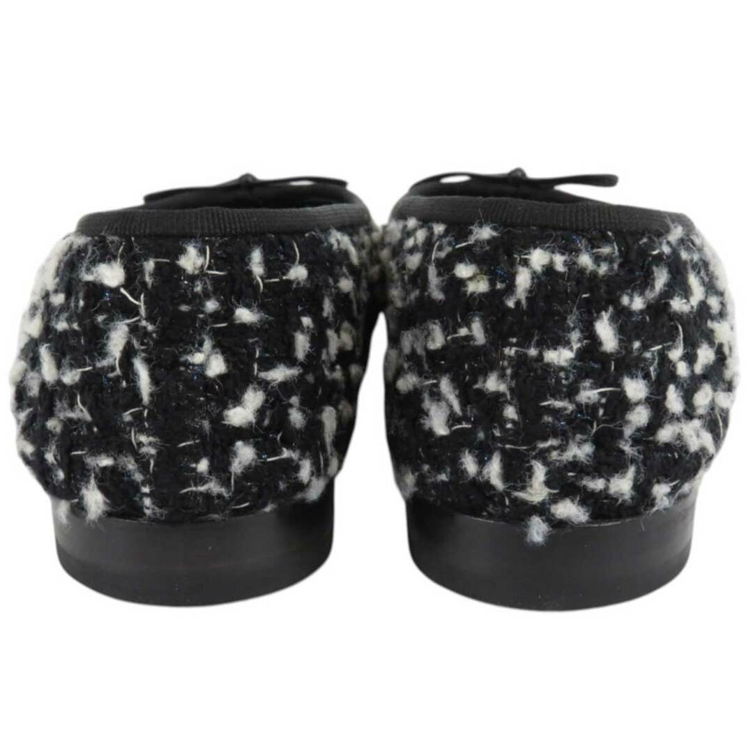 CHANEL - シャネル ココマーク リボン ツイード バレエシューズ G02819