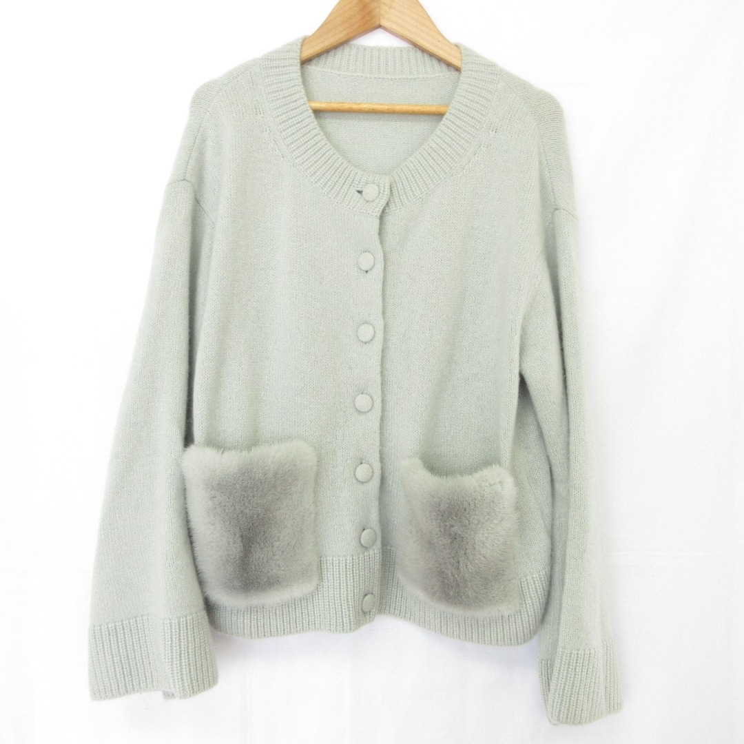 FOXEY - 美品 FOXEY フォクシー Knit Jacket Eclisse ミンクポケット