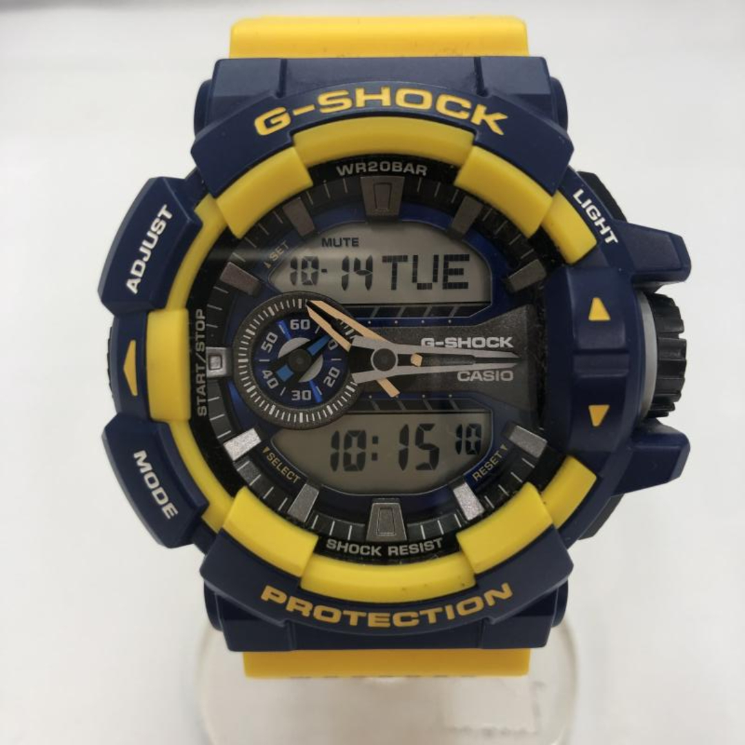 G-SHOCK - 【中古】G-SHOCK クォーツ腕時計 イエロー ブルー GA-400