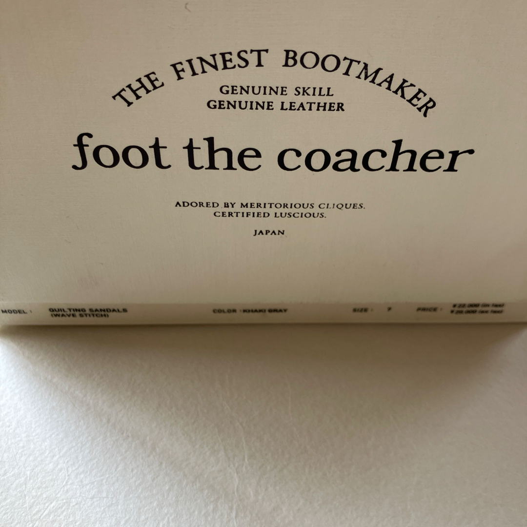 foot the coacher - 未使用 foot the coacher キルティングサンダル