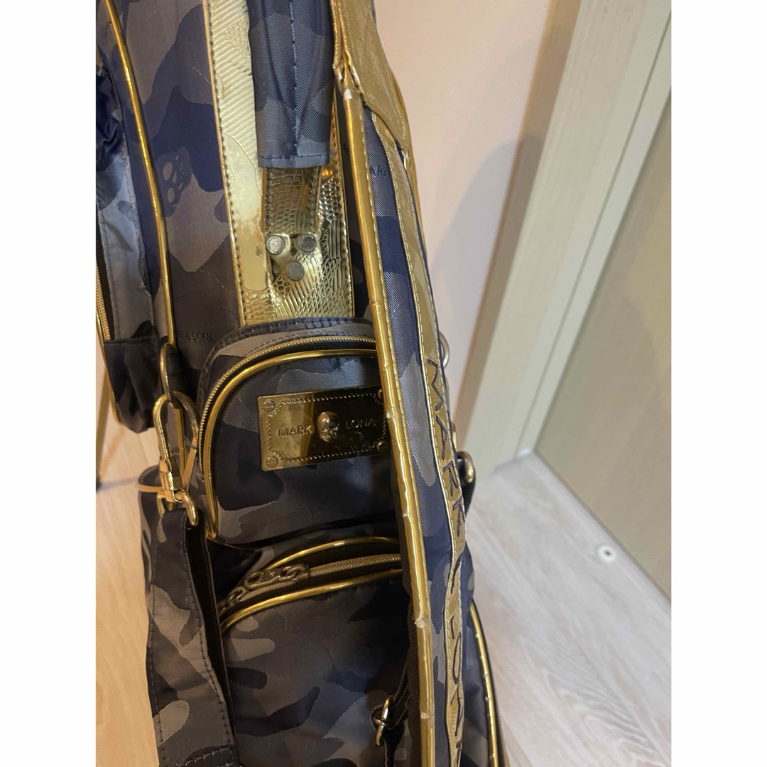 MARK&LONA - マークアンドロナ キャディバッグ ゴールド✖️グレーの