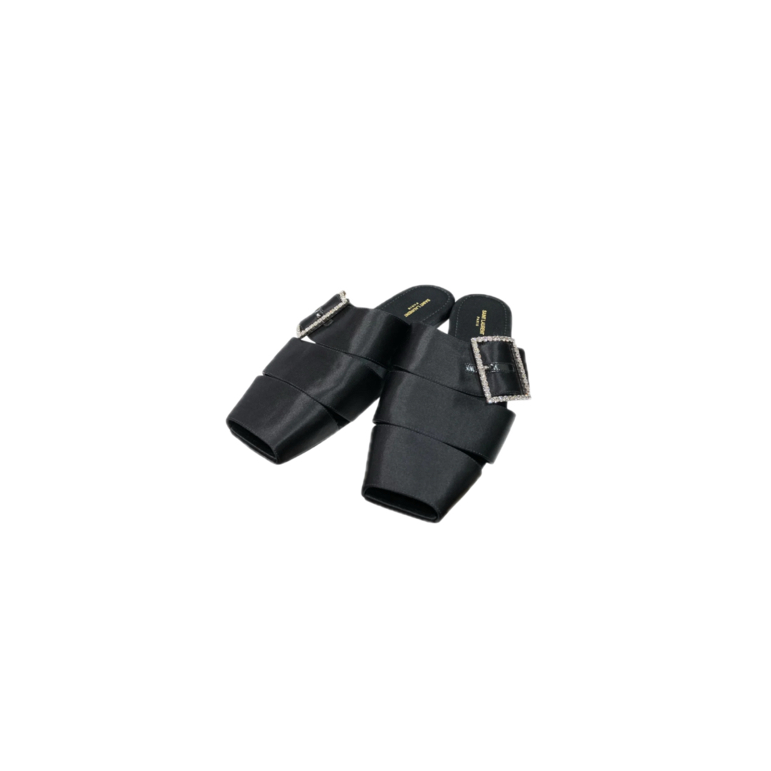 サンローラン 23ss サテン ミュール 41