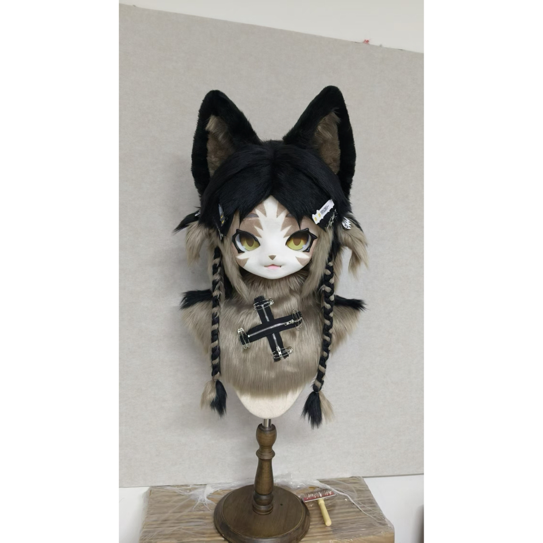 ケモノ 着ぐるみ コスプレ ファーマスクの通販 by ナル｜ラクマ