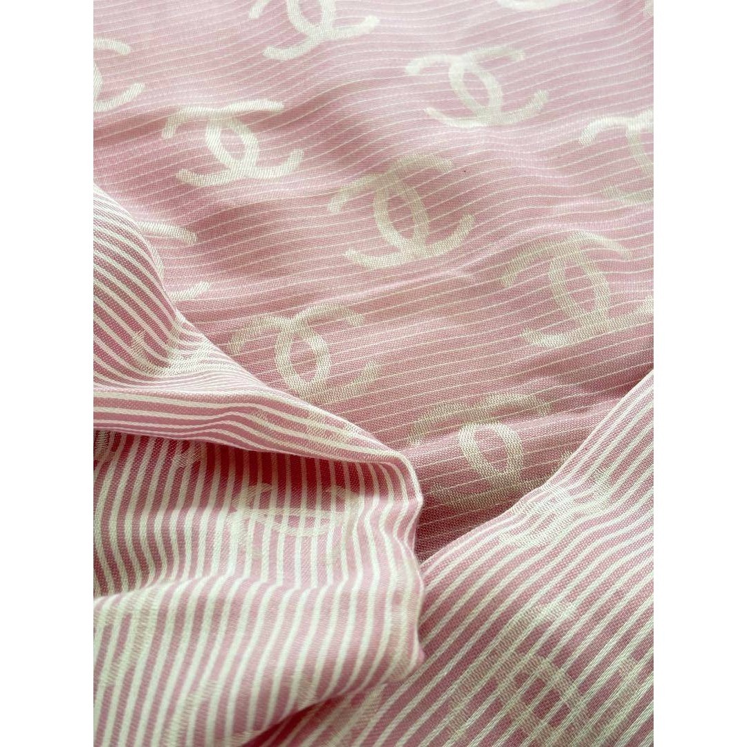 CHANEL - chanel シャネル ストール グラデーション ピンク ココマーク