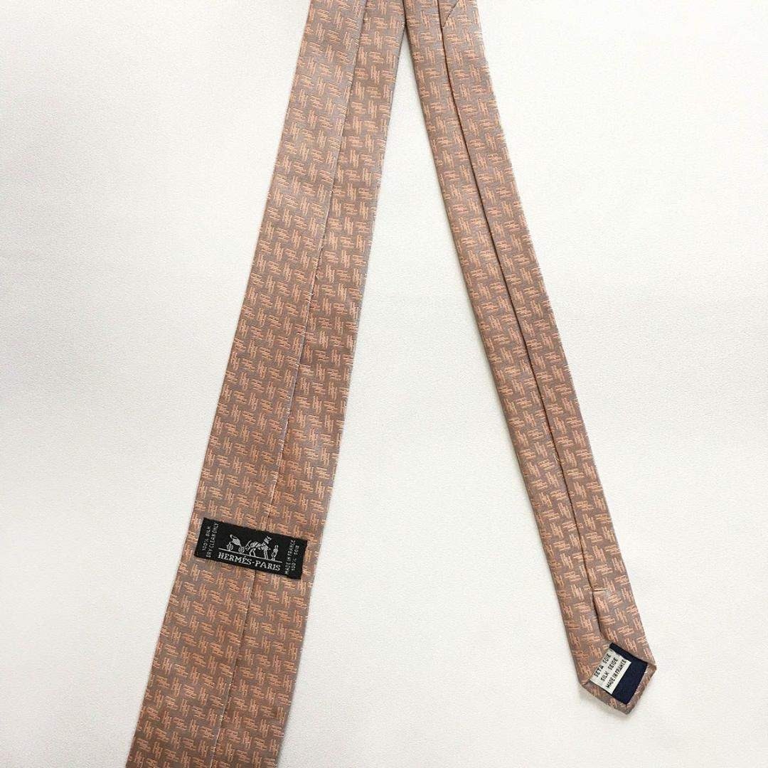 HERMES - 未使用級 エルメス HERMES ネクタイ シルク H織りタイ
