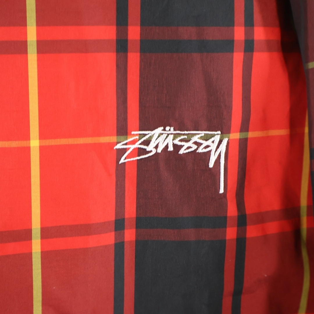 STUSSY - STUSSY ステューシー チェック柄 ポリエステル スナップ