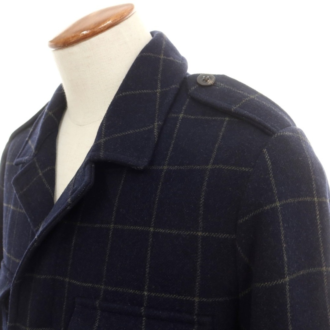 BOGLIOLI - 【中古】ボリオリ BOGLIOLI ウール チェック ミリタリー