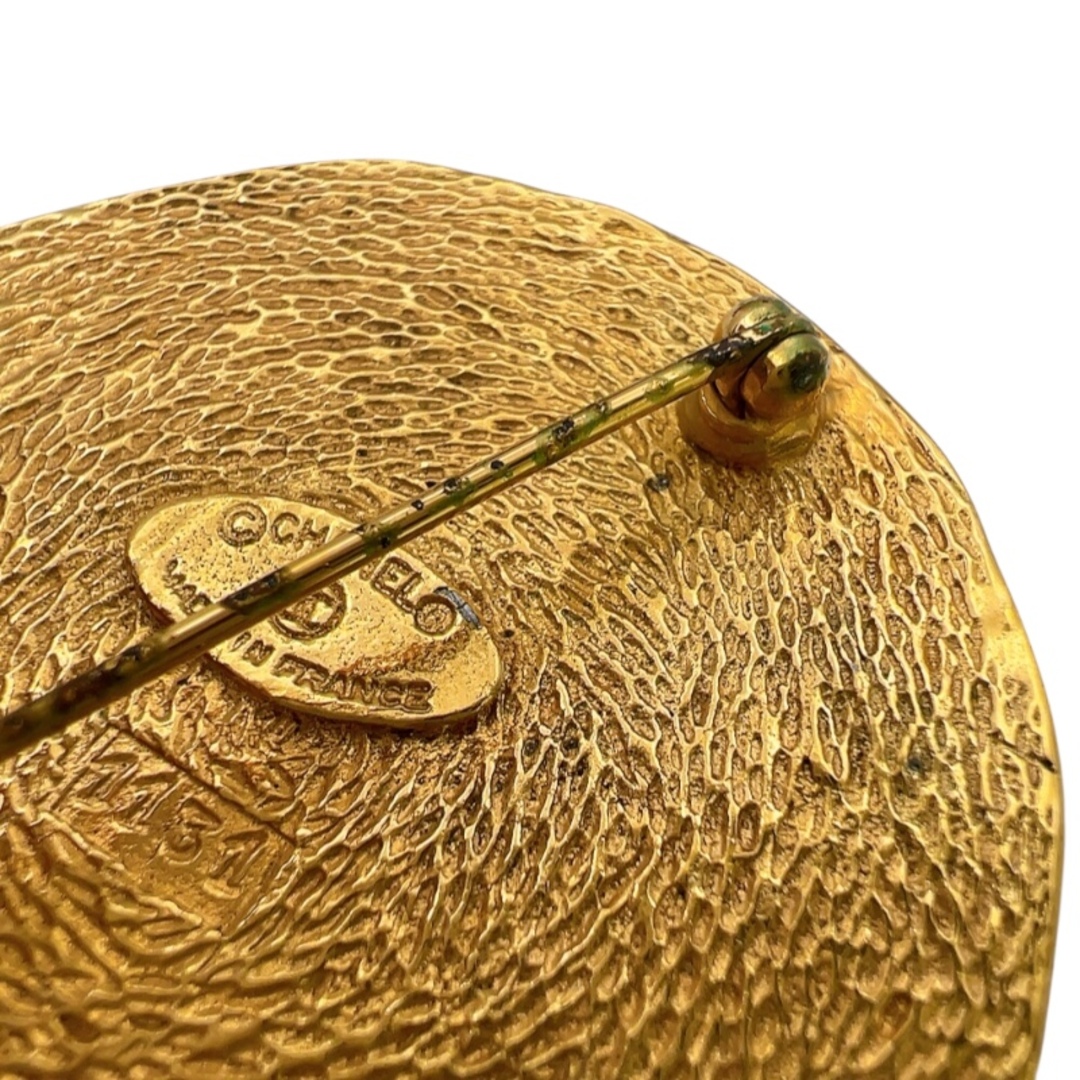 CHANEL - シャネル CHANEL カンボン ブローチ ゴールド メタル