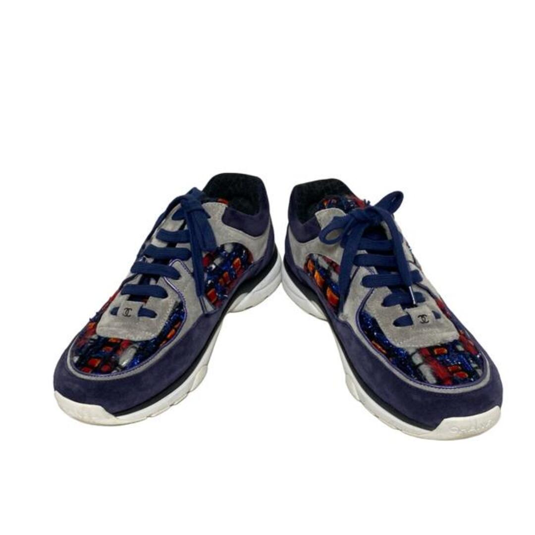 CHANEL - CHANEL(シャネル) スニーカー 37 レディース - G34052 レッド