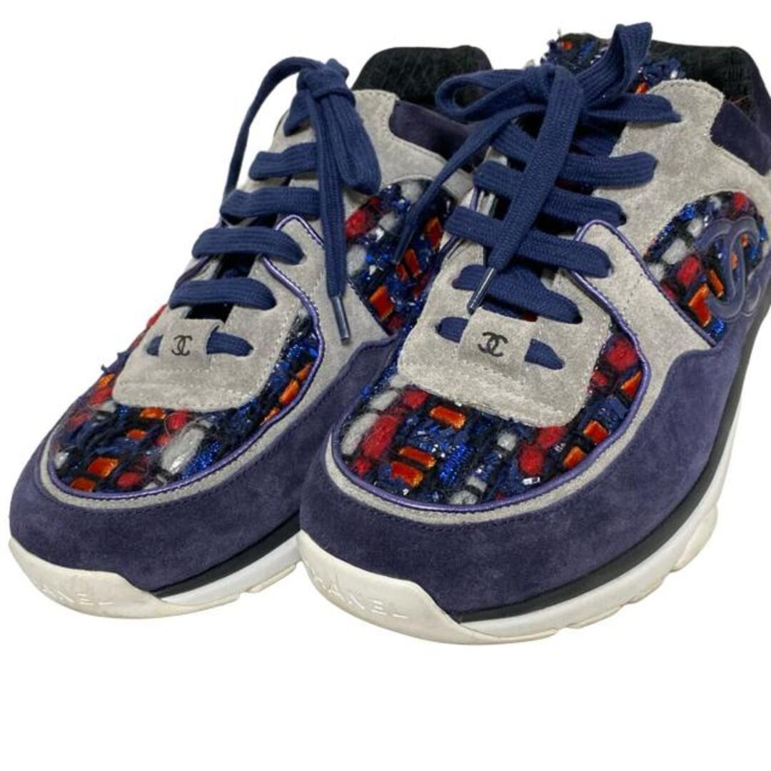 CHANEL - CHANEL(シャネル) スニーカー 37 レディース - G34052 レッド