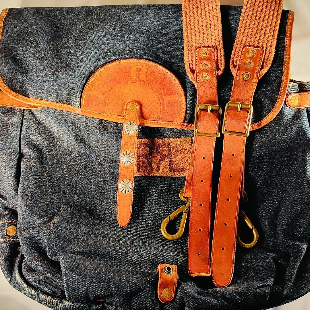 RRL - 【新品極上品】RRL Double RL 正規品 ヴィンテージ本革×デニム