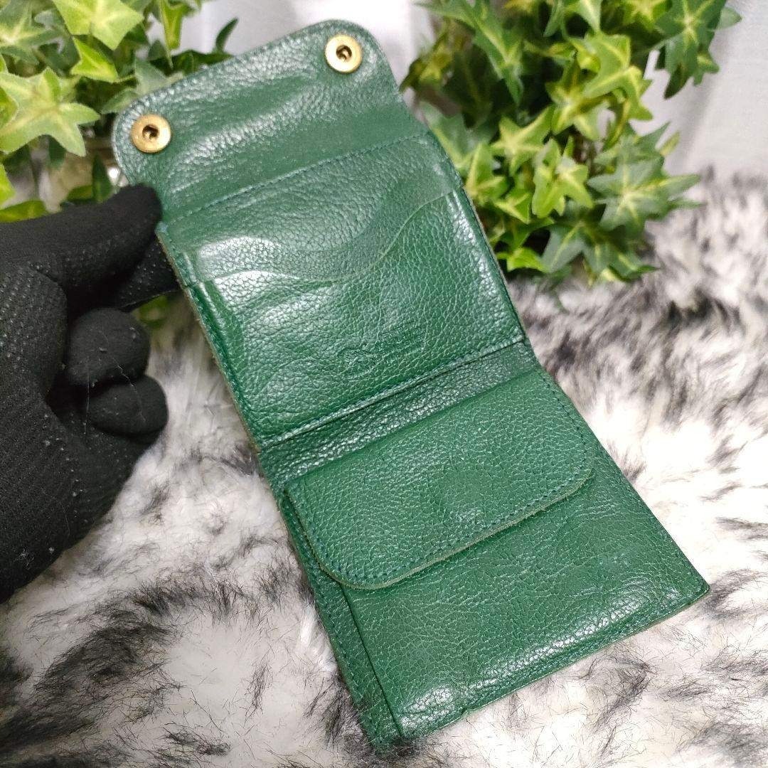 IL BISONTE - 極希少 廃盤品 イルビゾンテ 折り財布 グリーン IL