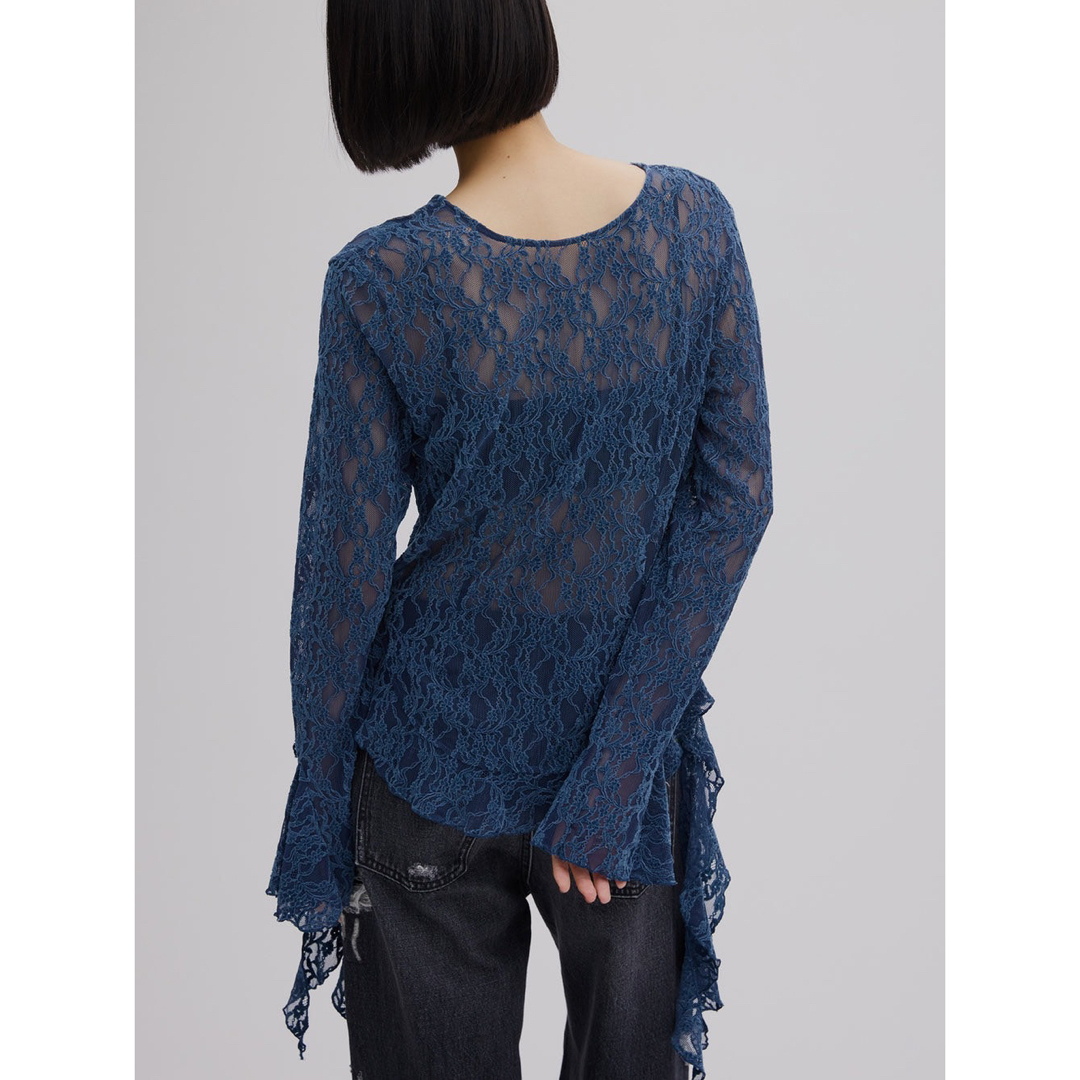 Ameri VINTAGE - 2025AW Ameri UND 2WAY CUT LACE FRILL TOPの通販 by