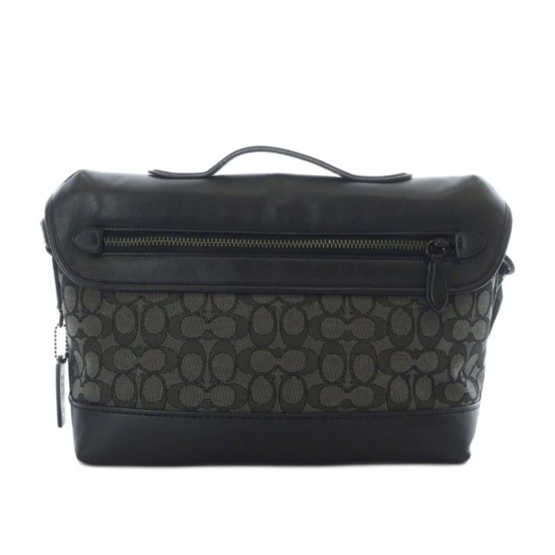 COACH - コーチ リーグ バイク バッグ・シグネチャー ショルダー 黒