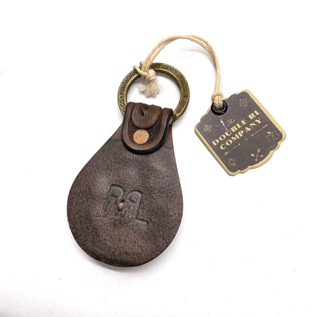RRL - 新品 RRL ダブルアールエル ツールドレザー コンチョ キーフォブ