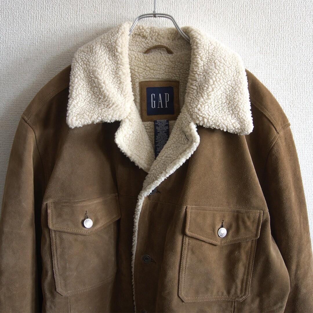 GAP - 【美品】OLD GAP【スエード レザー ボアジャケット】 XL