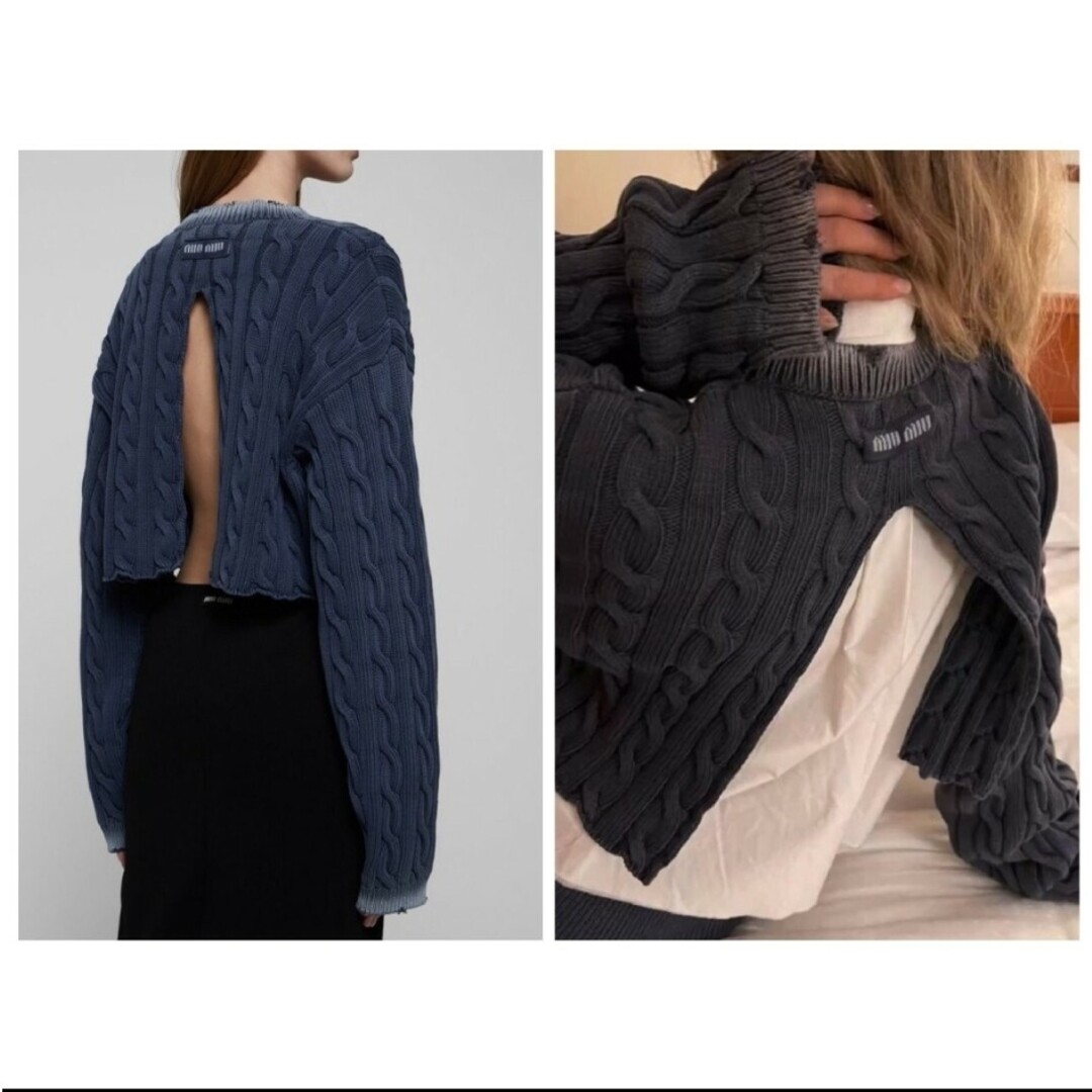 MIU MIU - miumiu ミュウミュウ クロップド ニット 38 g-dragon着用の