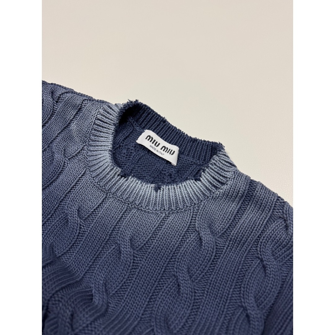 MIU MIU - miumiu ミュウミュウ クロップド ニット 38 g-dragon着用の