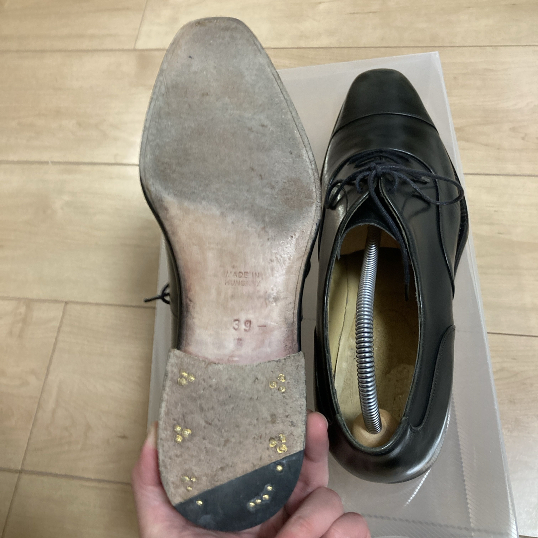 VASS ヴァーシュ 39.5 ミュージアムカーフ ストレートチップ