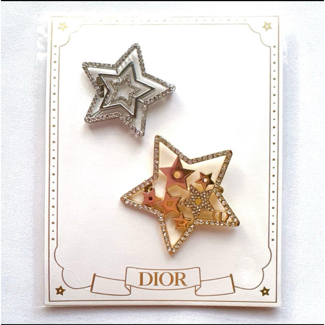 Christian Dior - 2025ホリデーノベルティDior 星形ヘアピン 2個セット