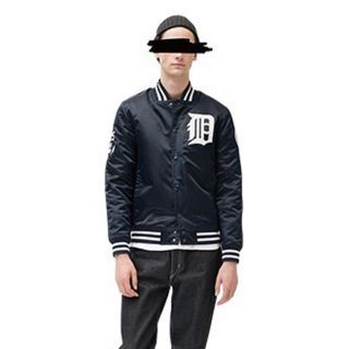 W)taps - WTAPS × Golden Bear 初期 スタジャン 袖レザー ワッペンの