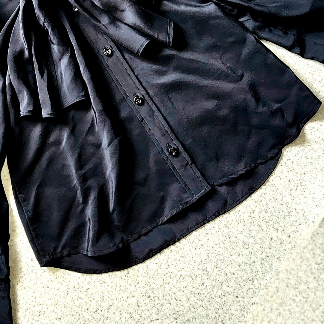 Yves Saint Laurent - YSL イヴサンローラン ボウタイブラウス シルク