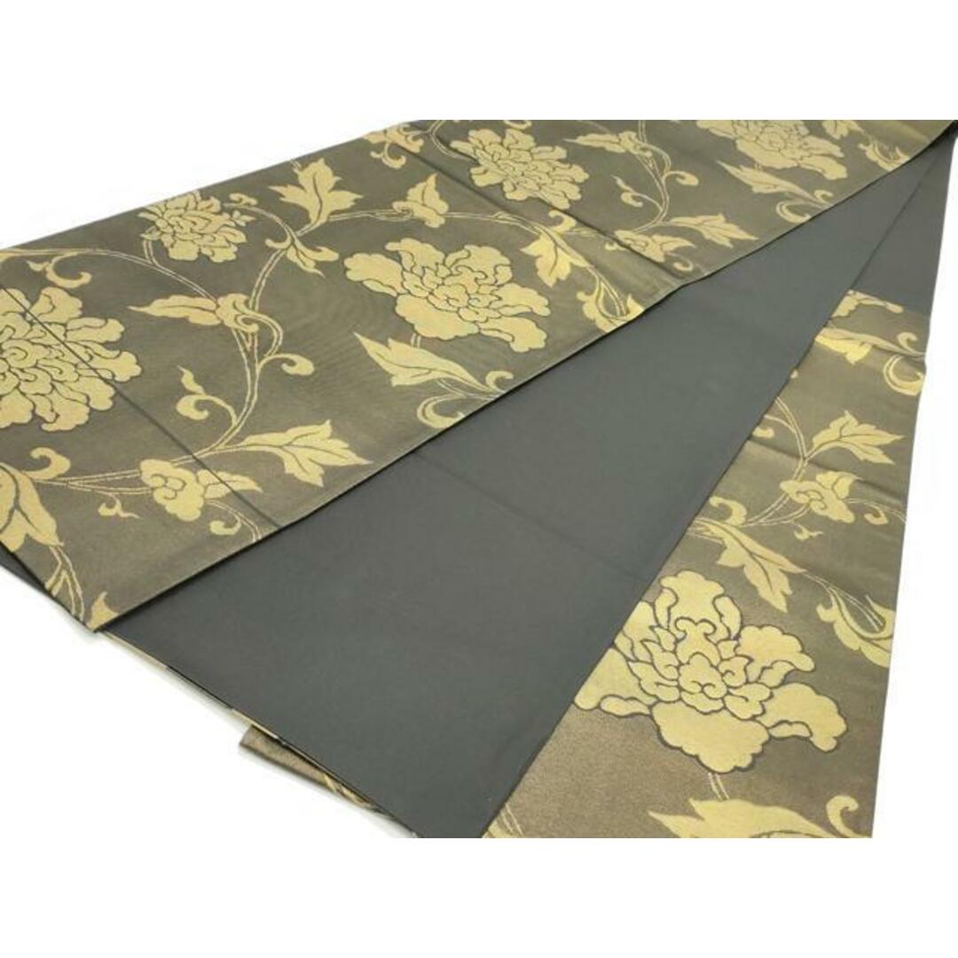 平和屋着物○京都西陣 澤屋重兵衛 六通柄袋帯 更紗花唐草文 金糸 引箔