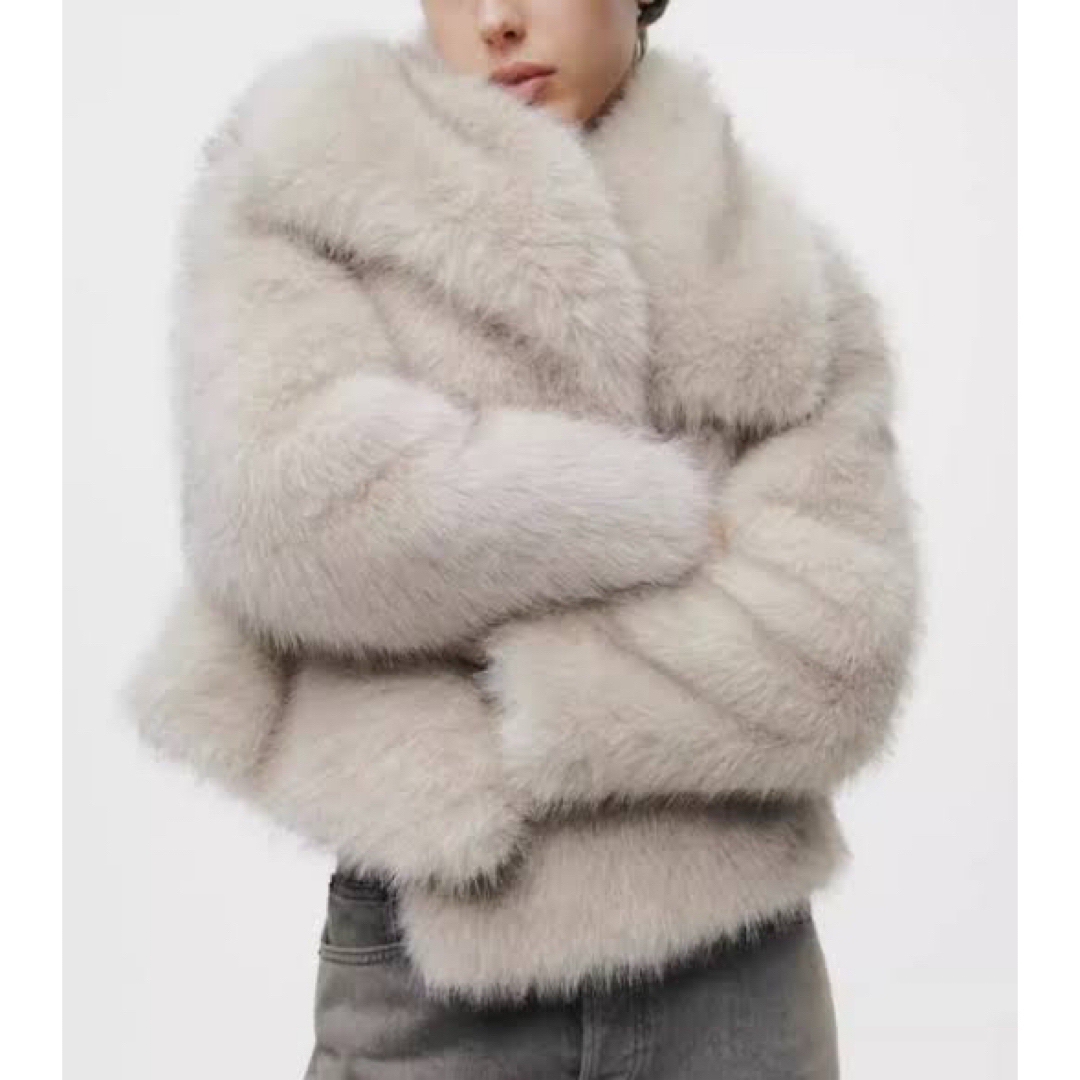 ZARA - ZARA フェイクファージャケット Sサイズの通販 by 2点以上のご