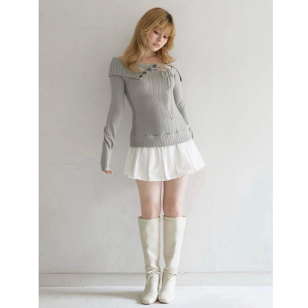 ANDMARY Isabel knit mini dressの通販 by ここ｜ラクマ