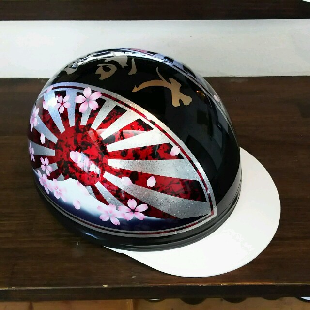 コルク半 カスタム 富士日章 三つボタン ブラックピンクゴールド ラメ