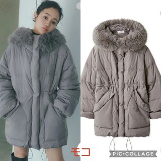 SNIDEL - 新品タグ付 西川フードファーミドルダウン グレー SNIDELの