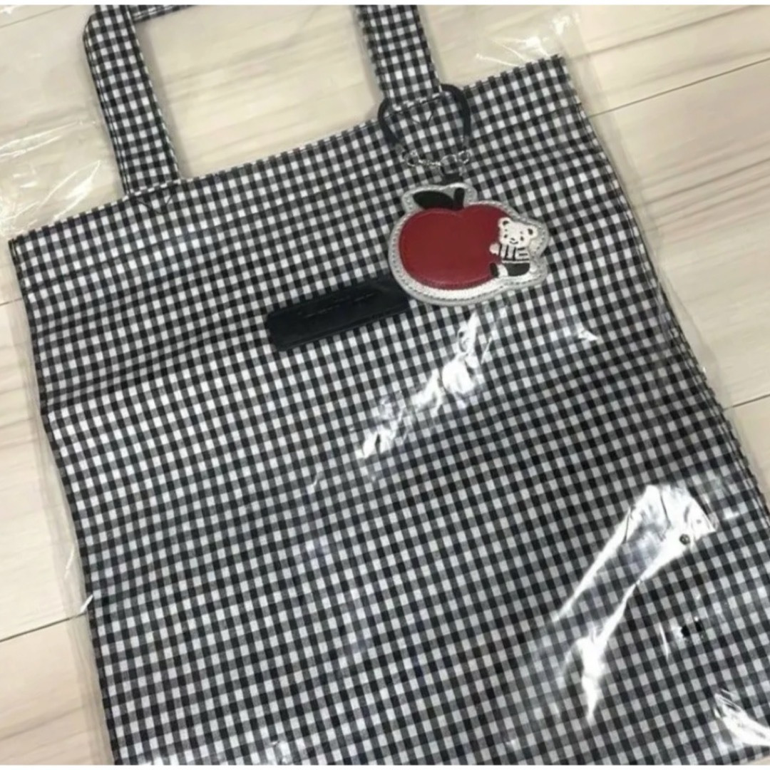 familiar - ファミリア トートバッグ 黒 ギンガムチェックの通販 by